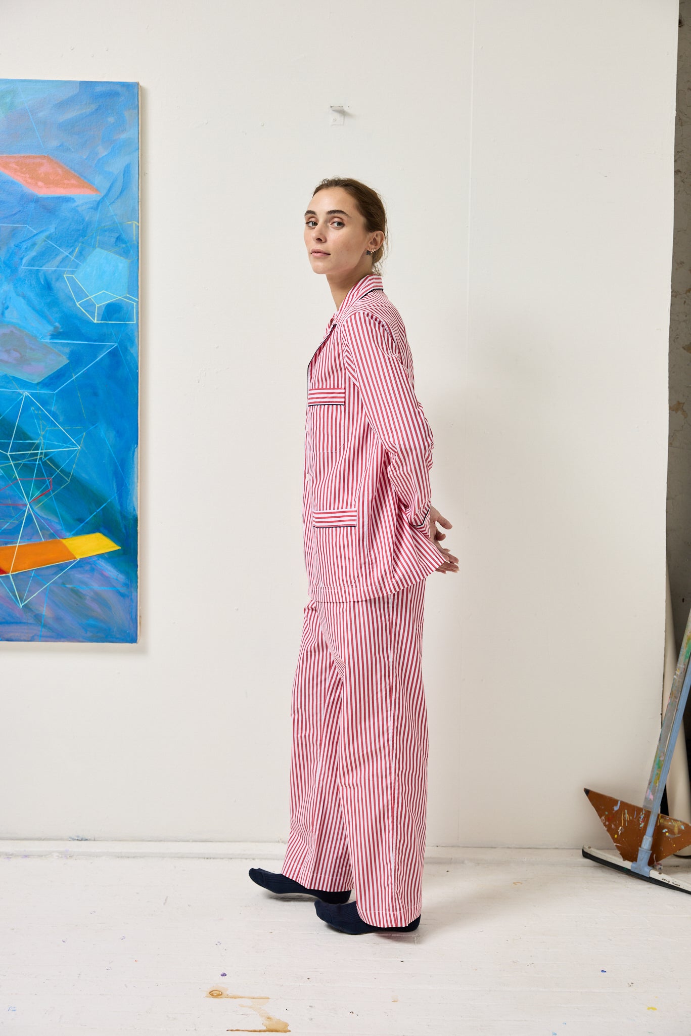Schostal x Alex Mill Striped Long Sleeve Pajama Set