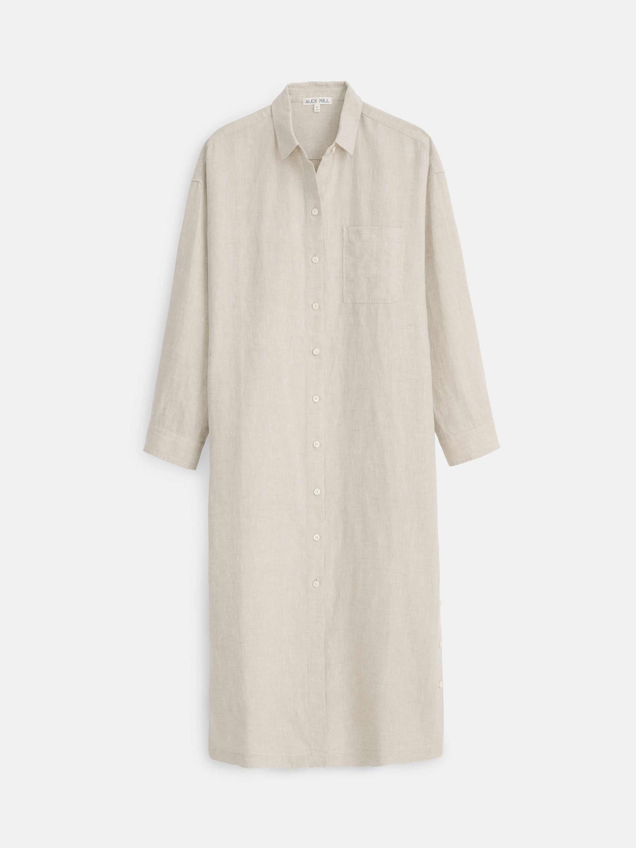 Kerry Shirtdress In Flax Linen