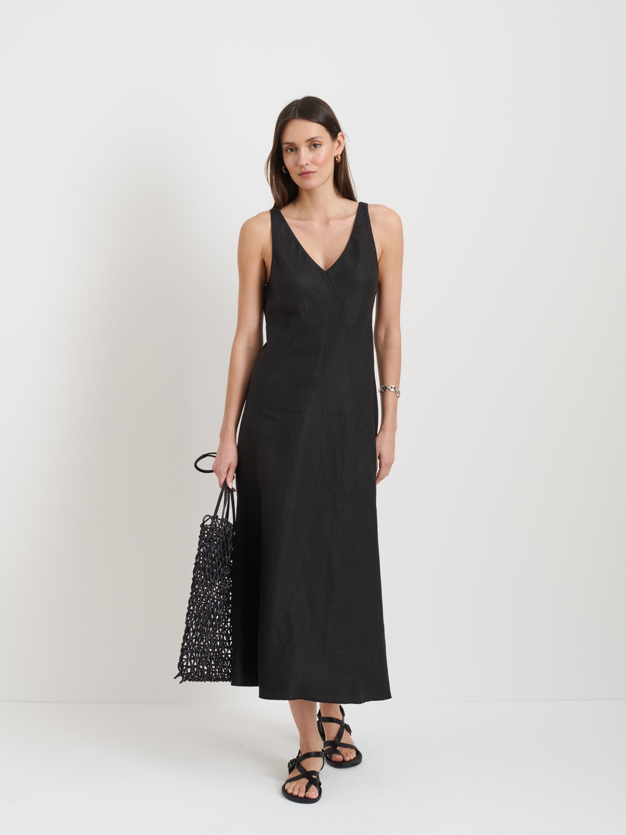 Flora Dress In Linen