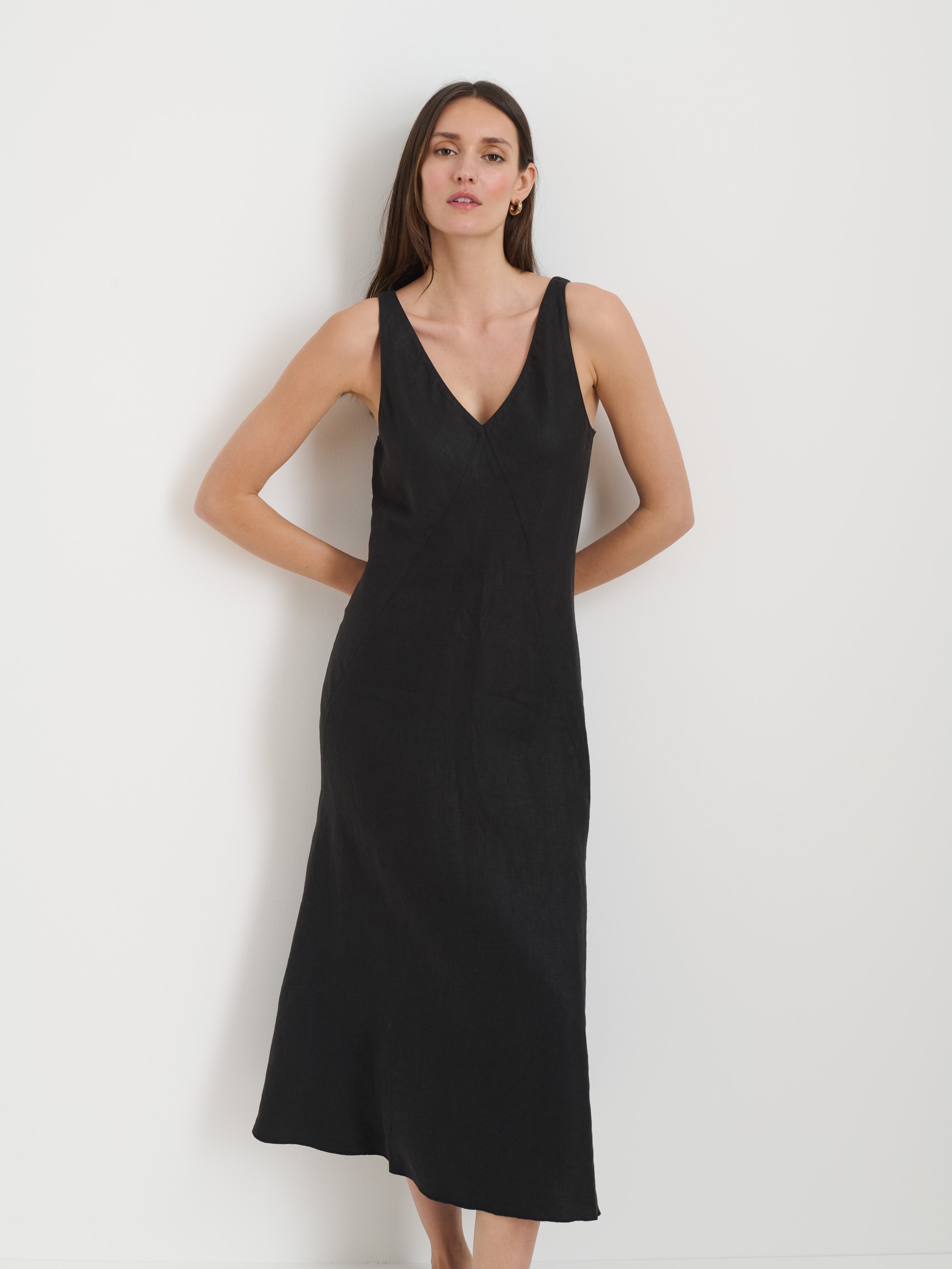 Flora Dress In Linen