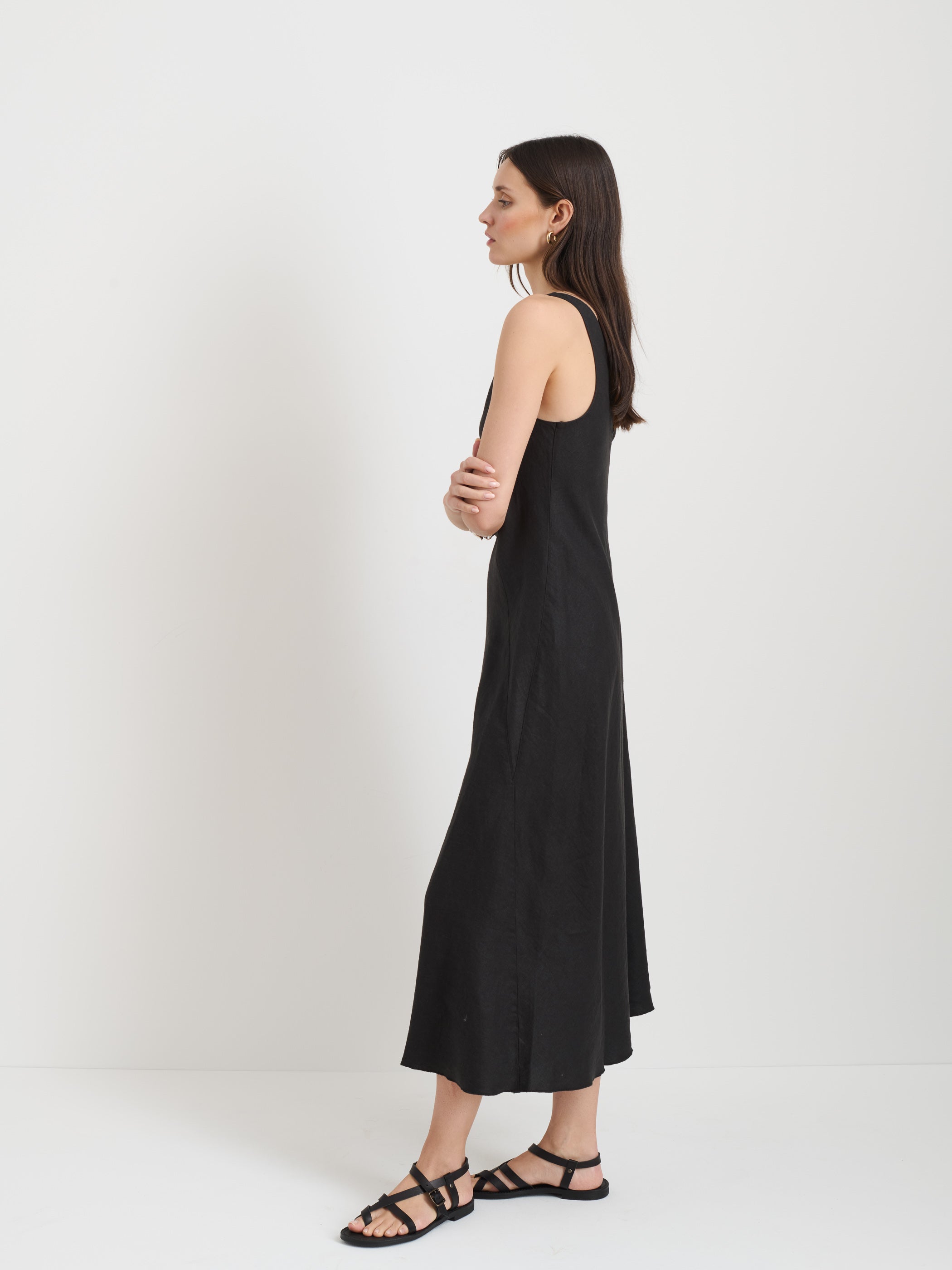 Flora Dress In Linen