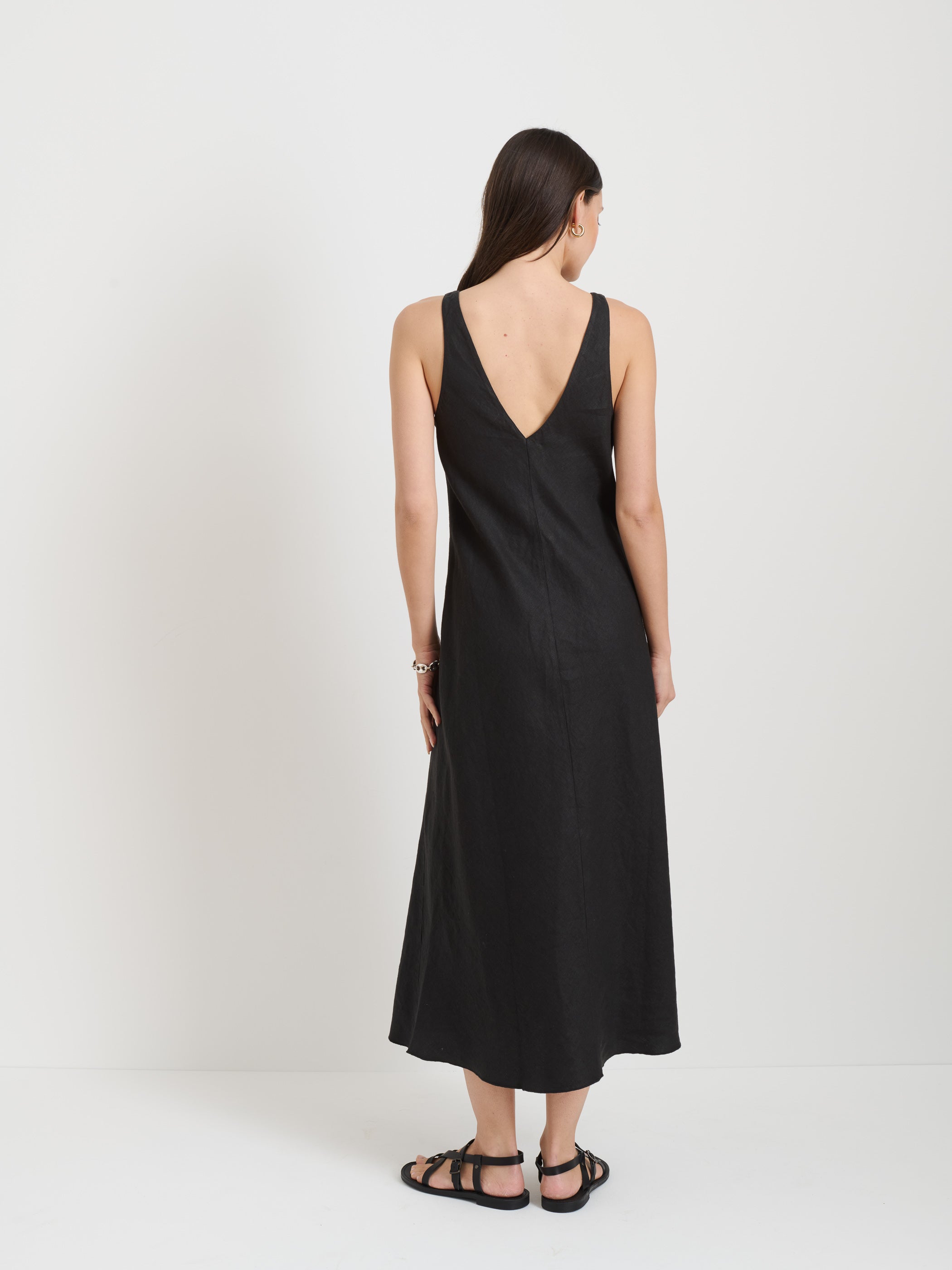 Flora Dress In Linen