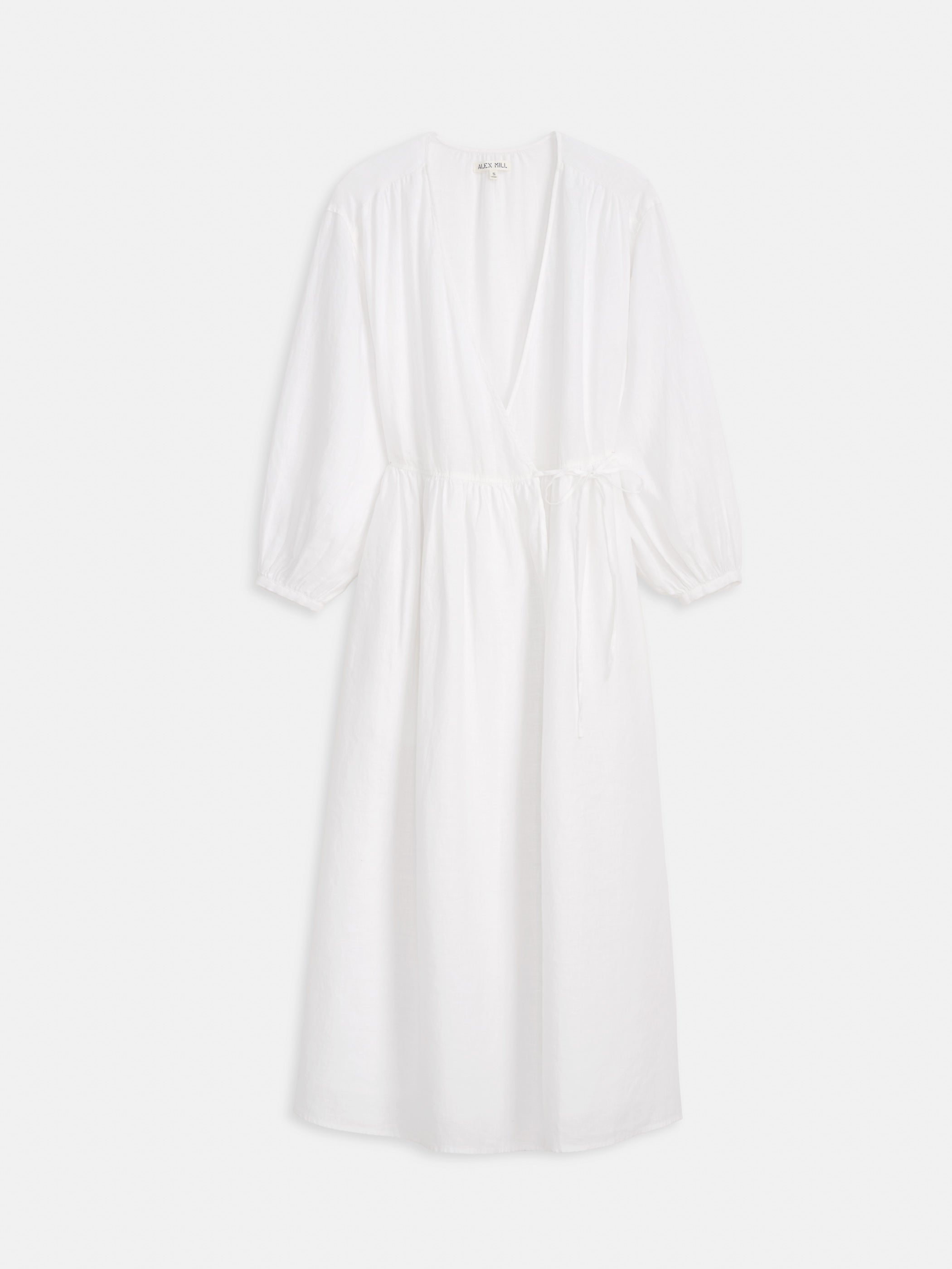 Lauren Wrap Dress In Linen