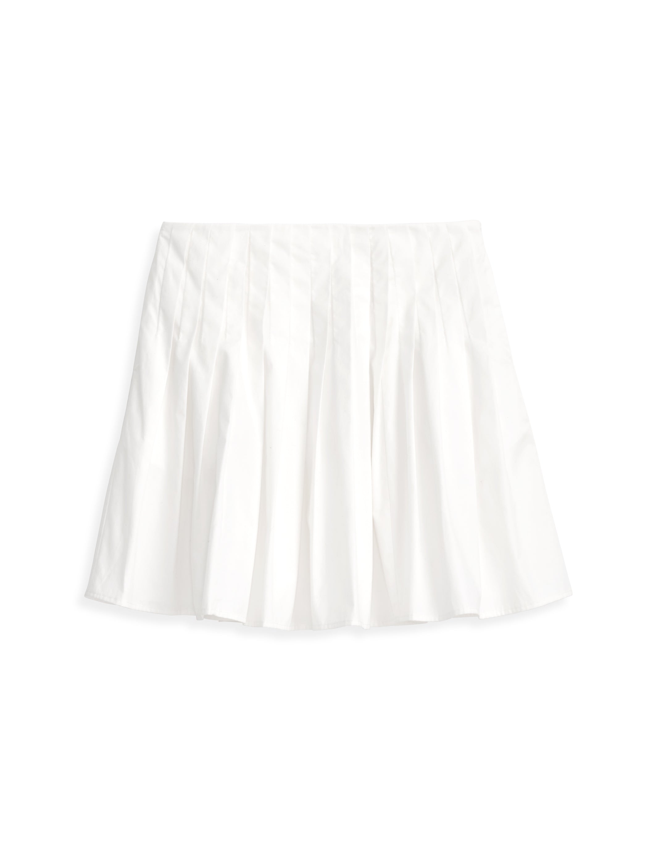 Penelope Pleated Skirt In Cotton Poplin