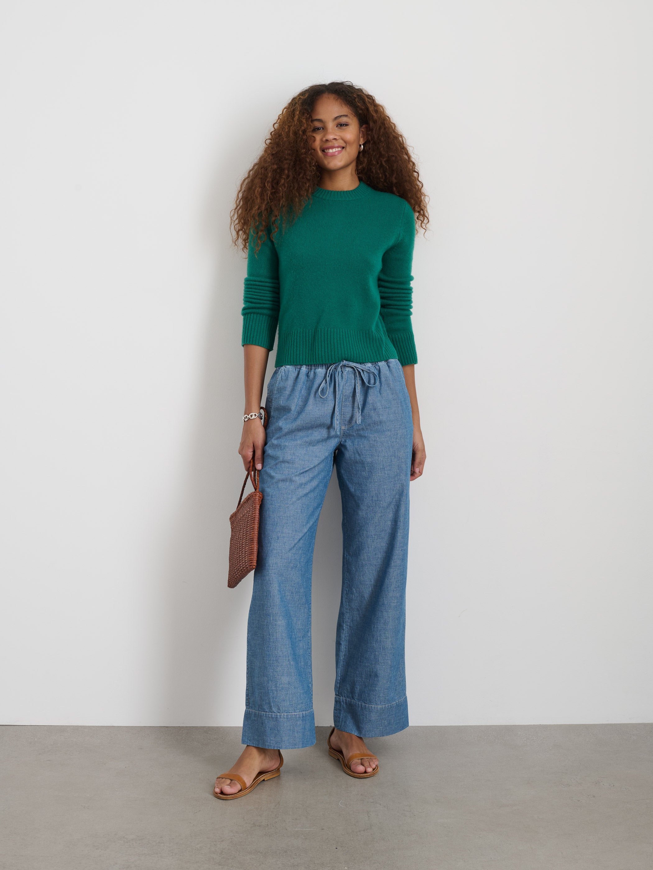Riley Pant In Chambray