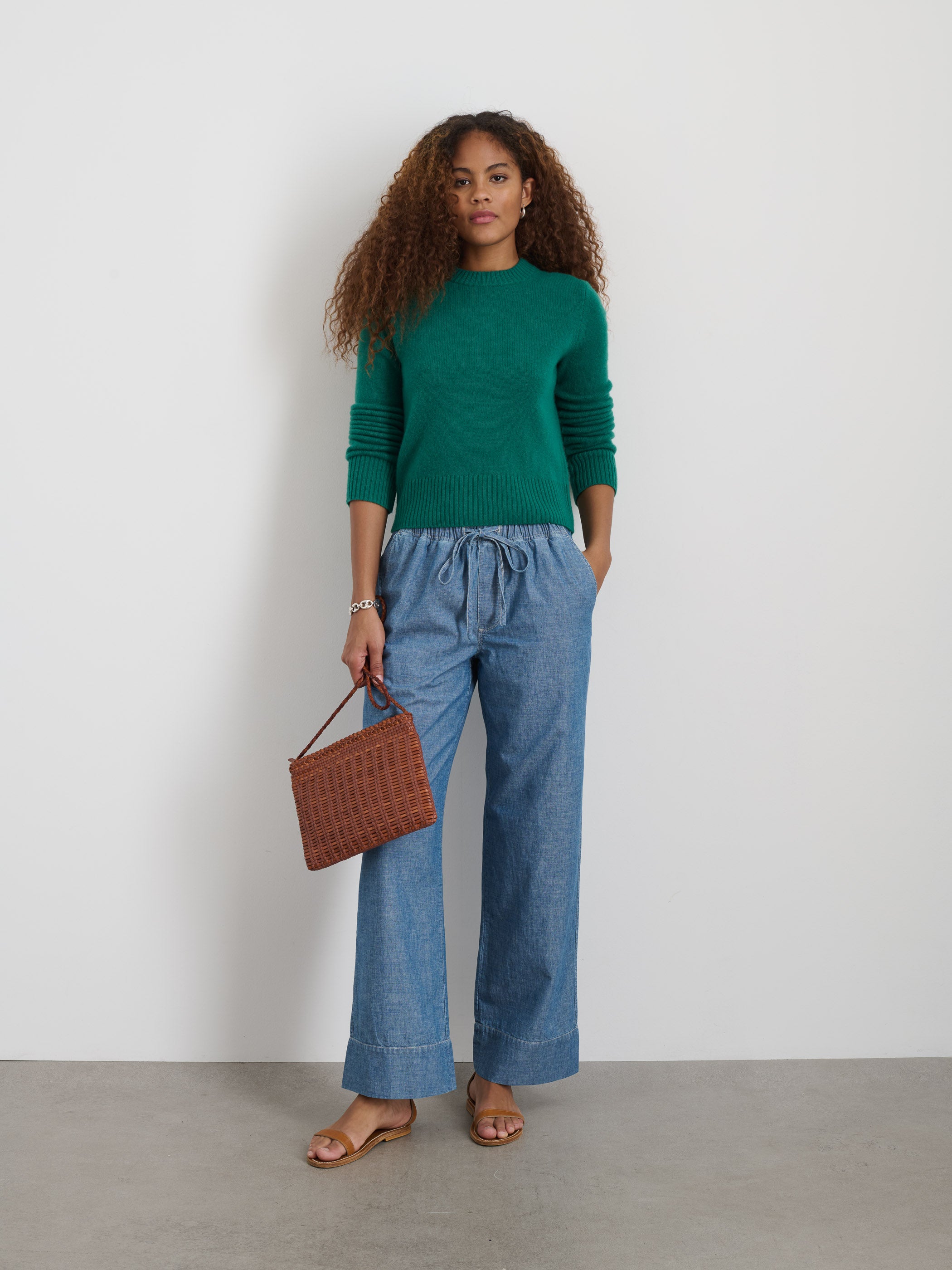 Riley Pant In Chambray
