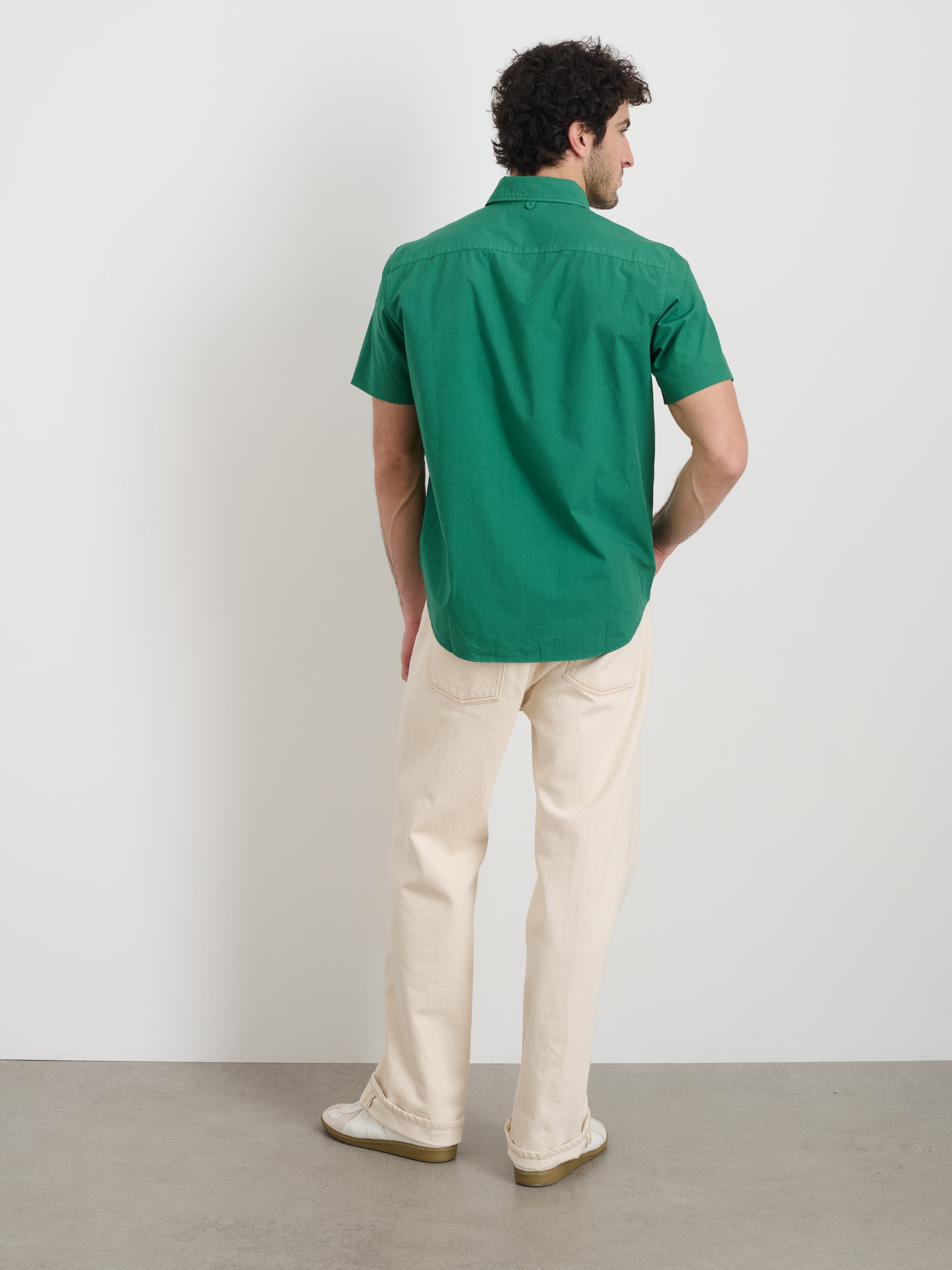 Short Sleeve Mill Shirt in Cotton