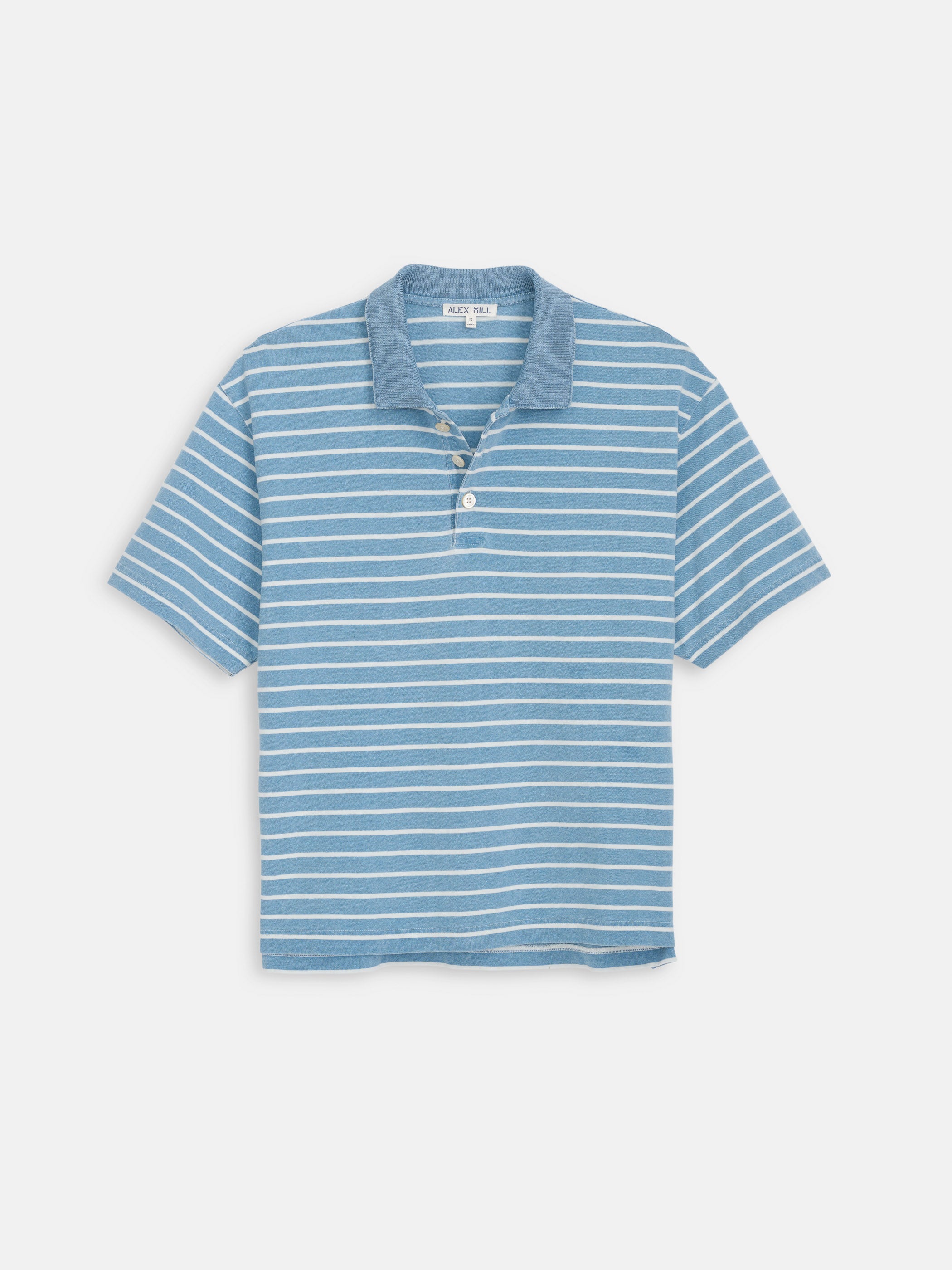 Lucas Polo In Indigo Stripe
