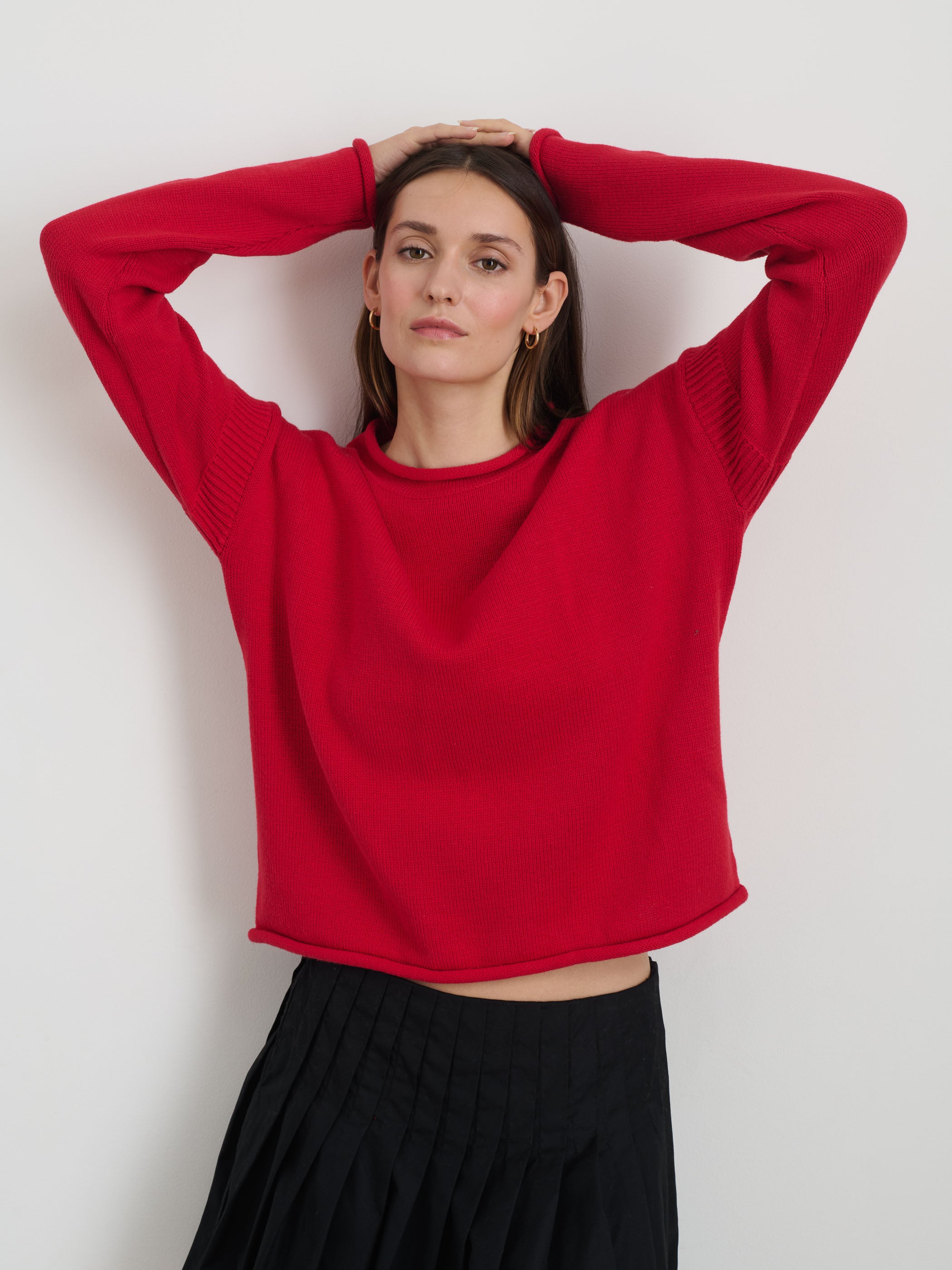 Mariner Rollneck Sweater In Cotton