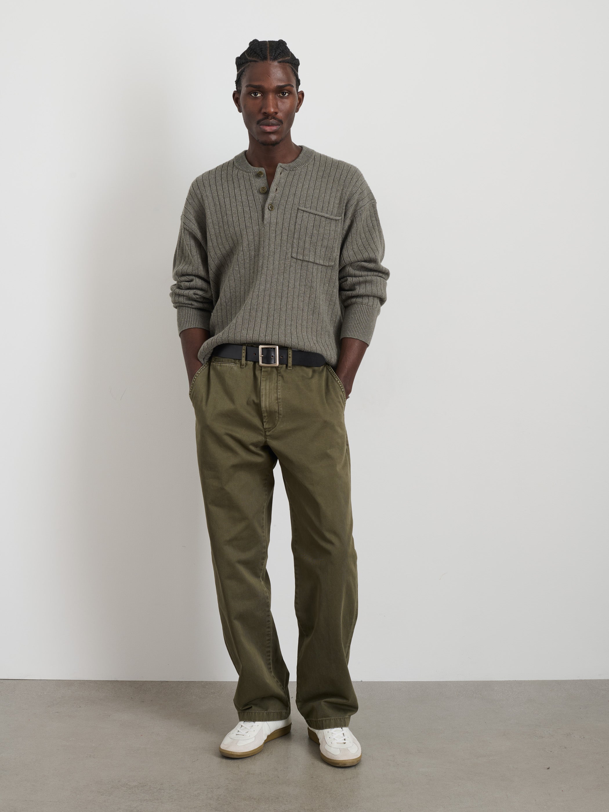 Sawyer Ribbed Henley Sweater