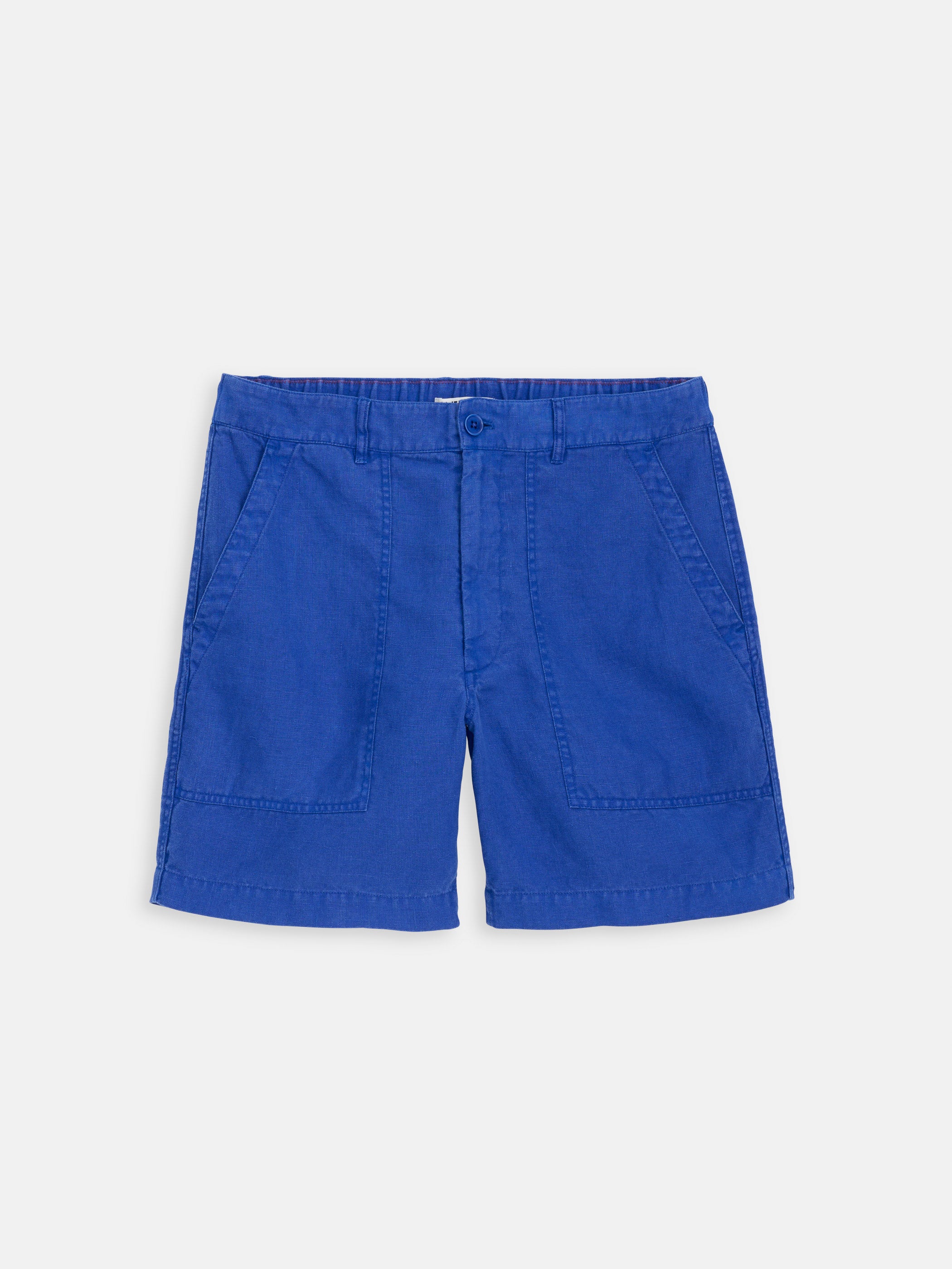 Garment Dyed Pull On Field Short In Linen