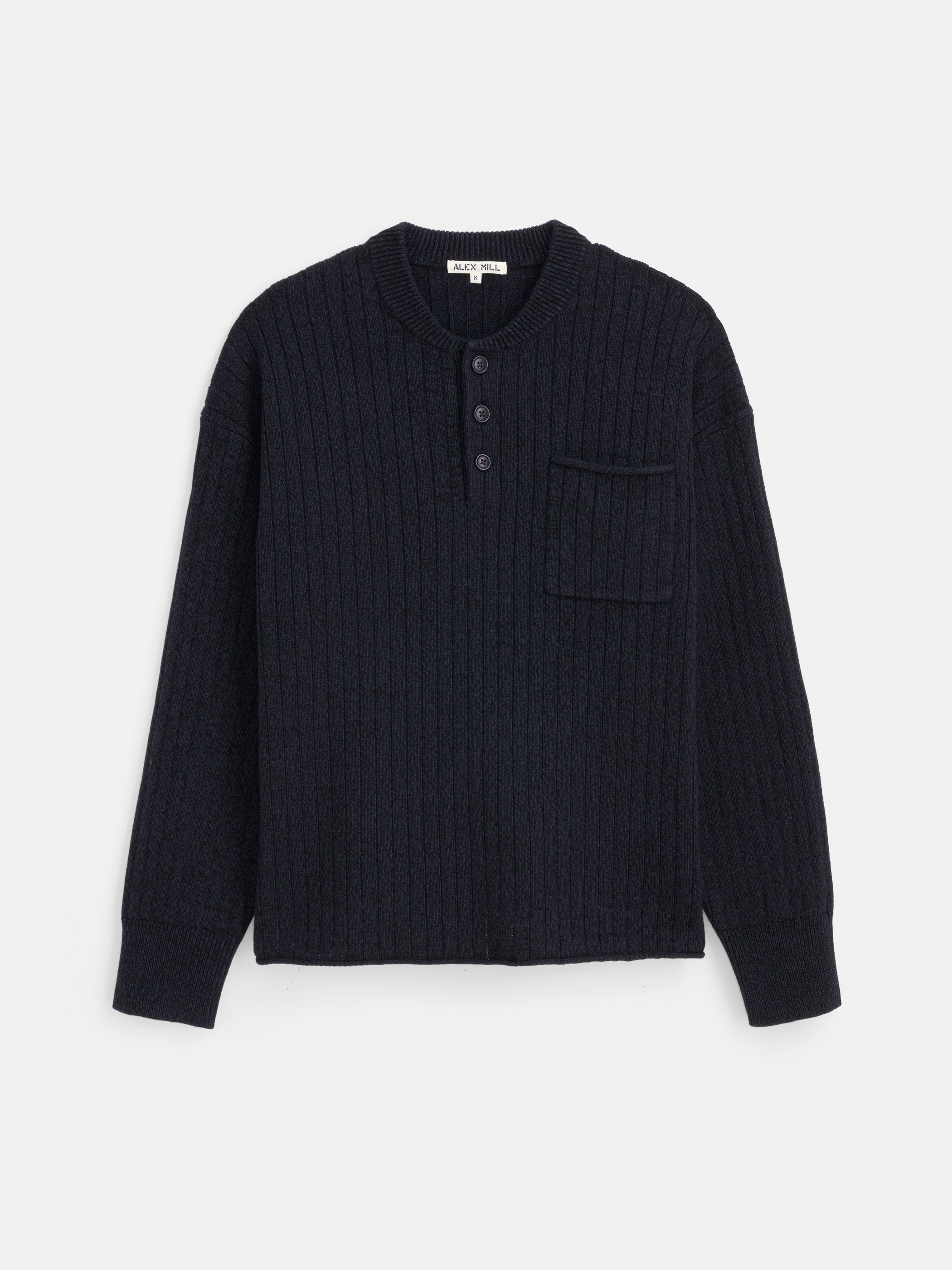 Sawyer Ribbed Henley Sweater