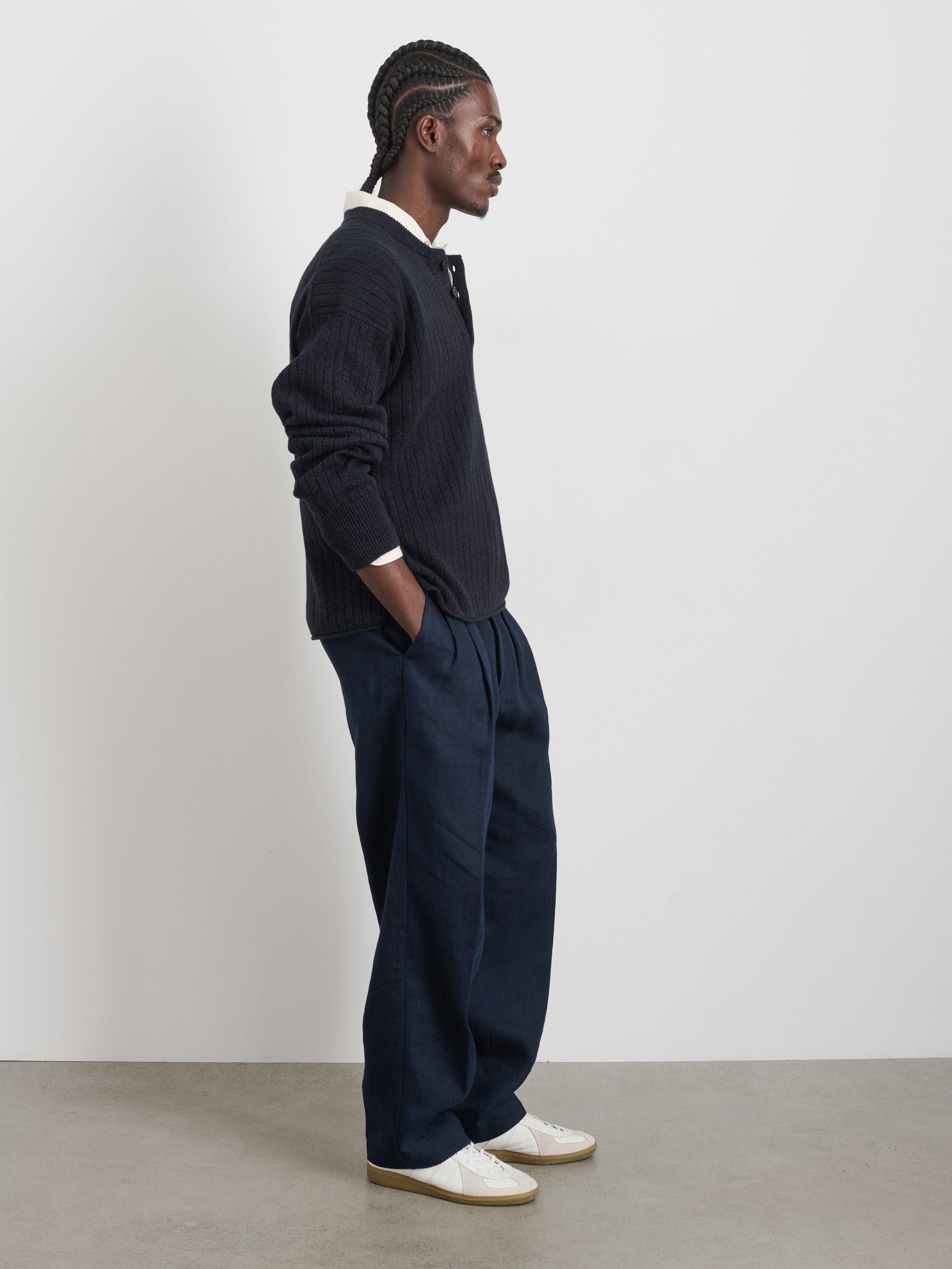 Sawyer Ribbed Henley Sweater