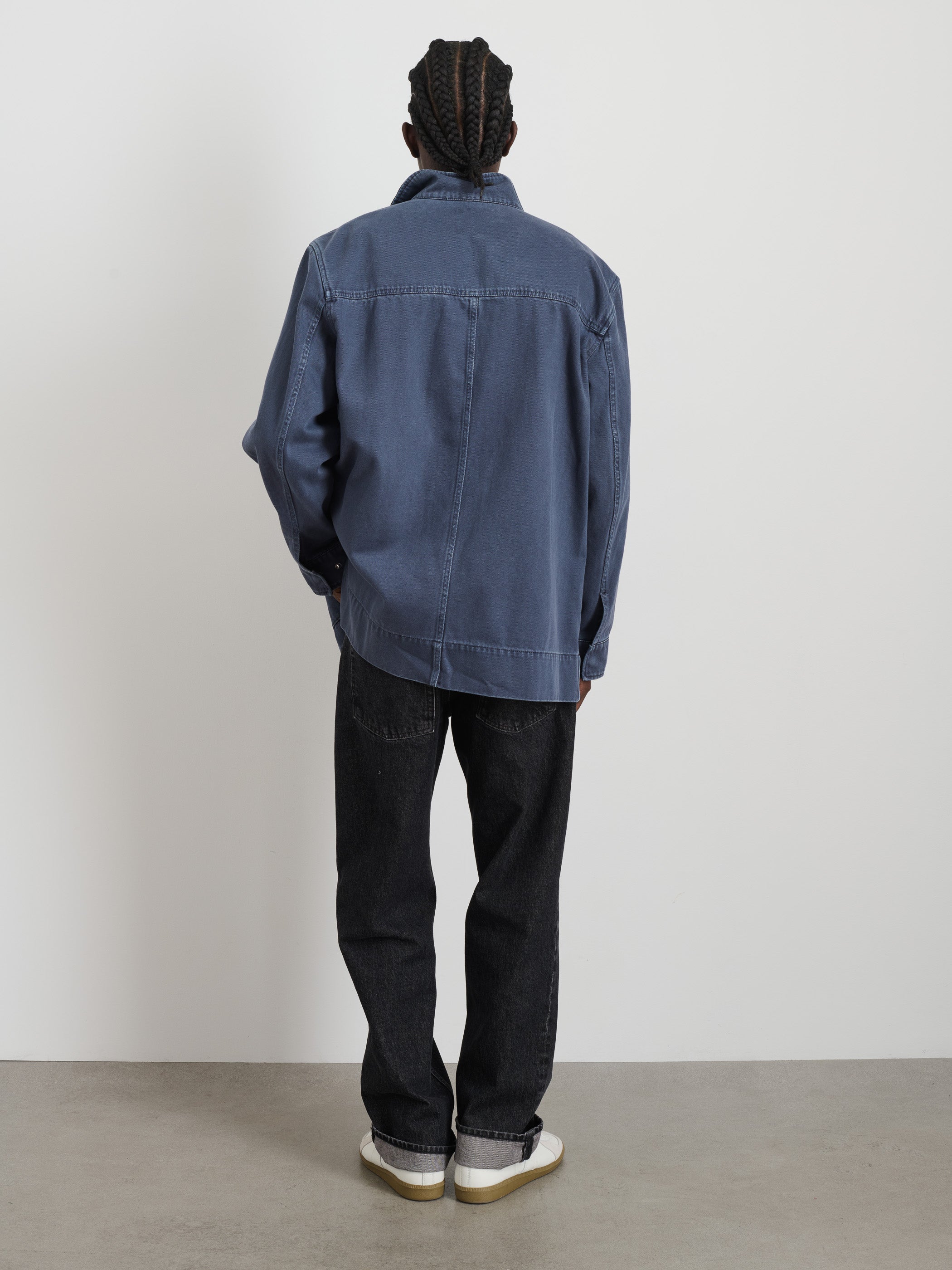 Aaron Utility Jacket in Recycled Denim