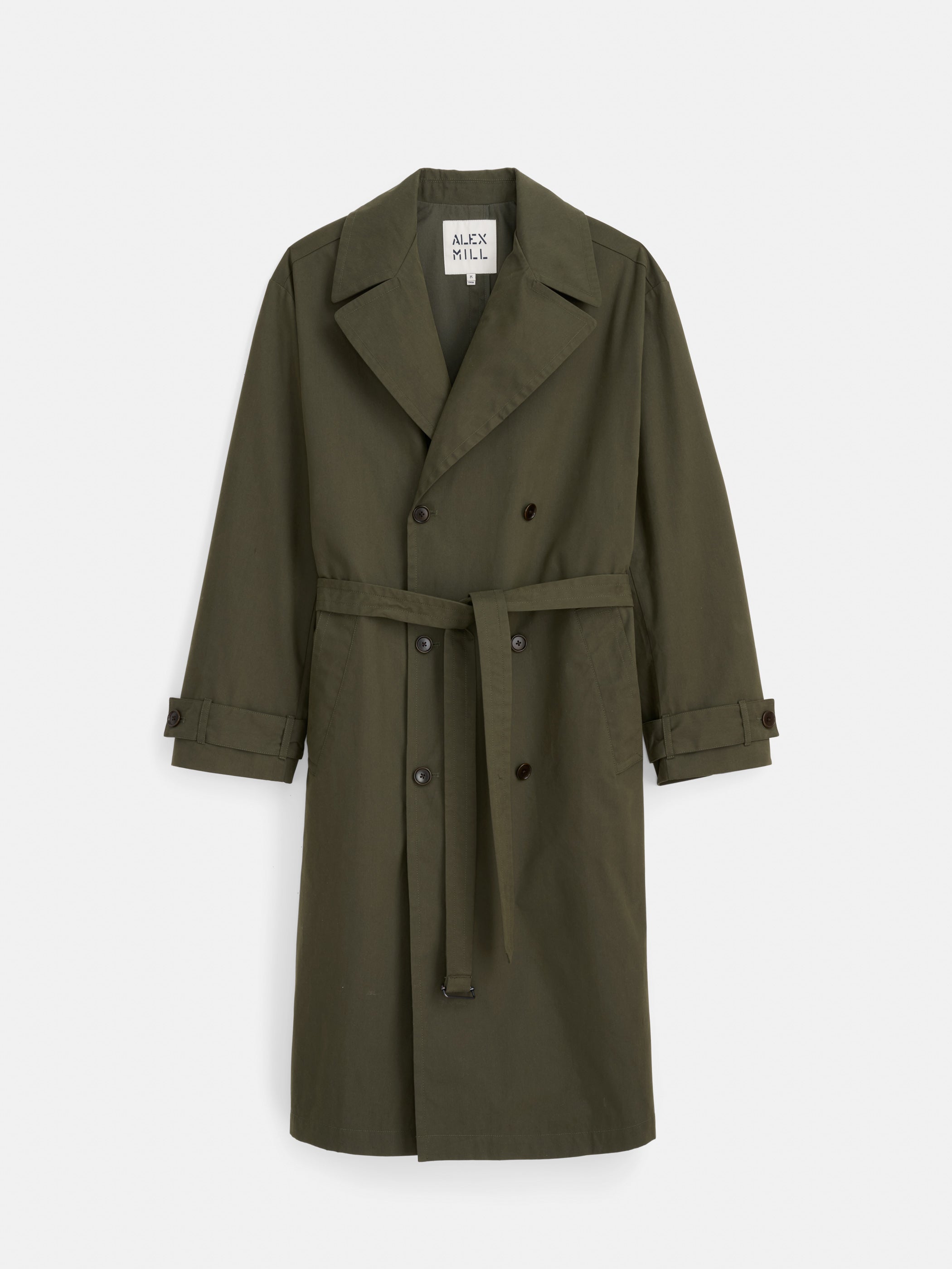 Trench Coat in Cotton Nylon