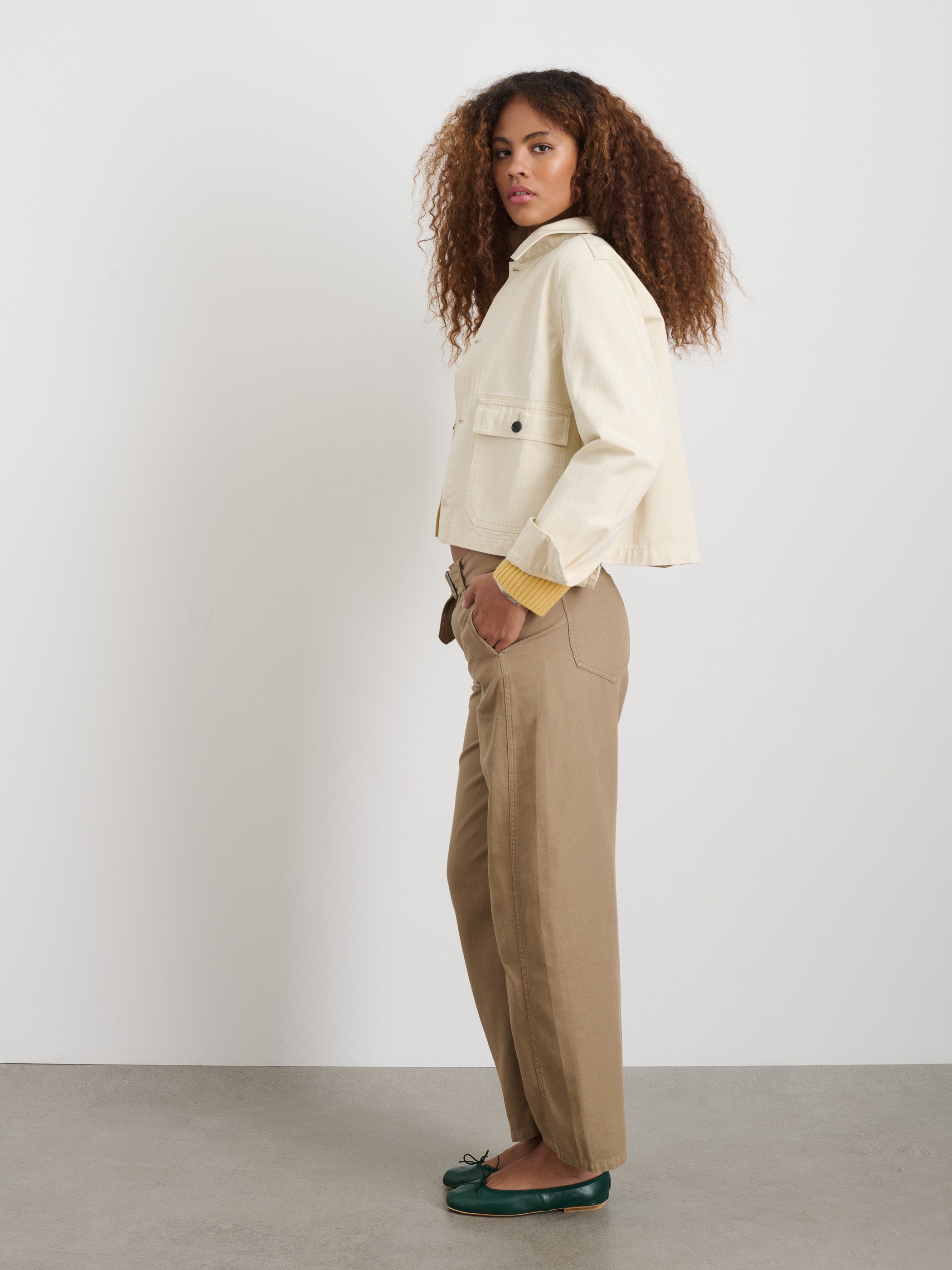 Marfa Work Jacket In Herringbone
