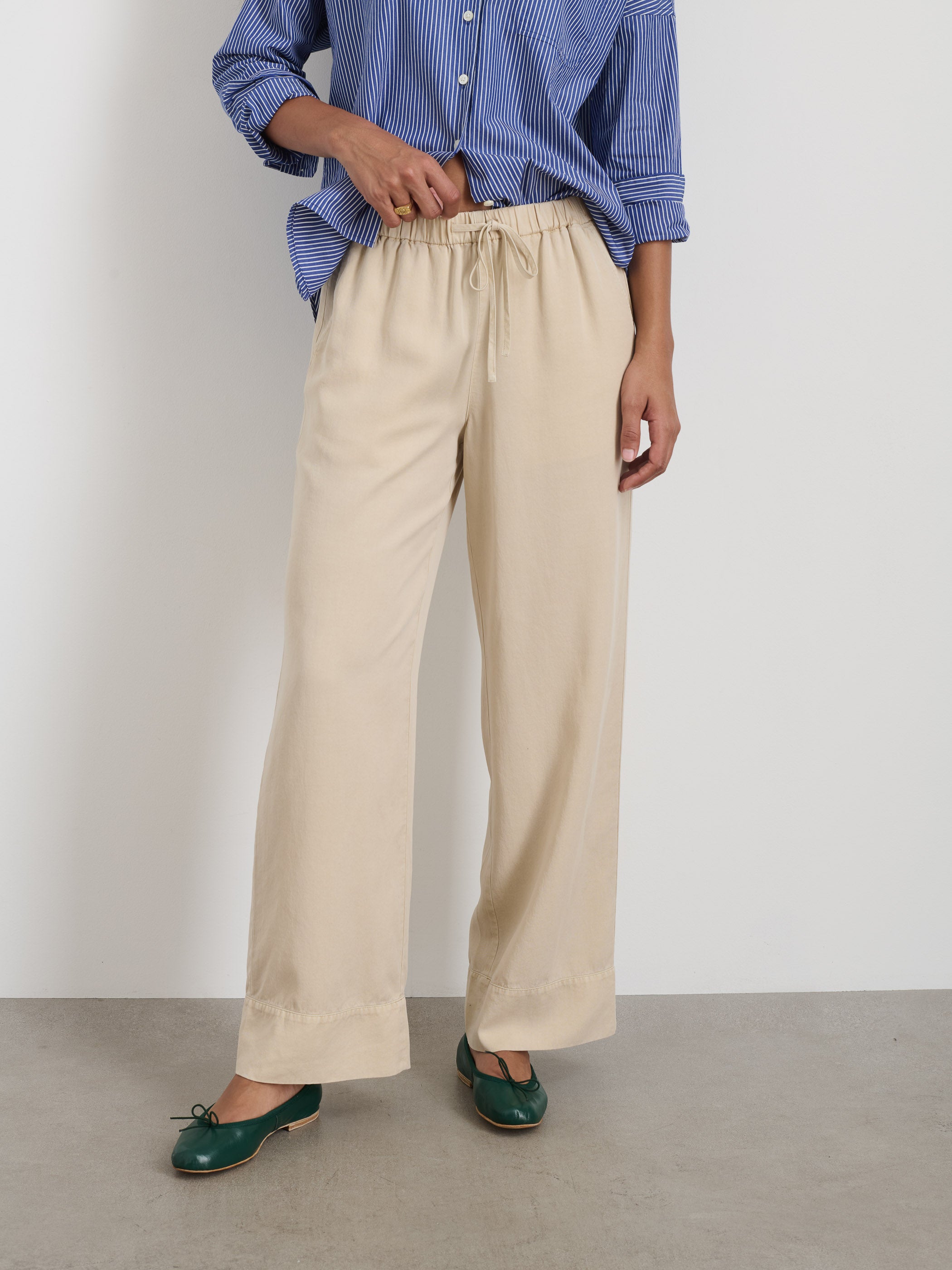 Riley Pant in Drapey Twill