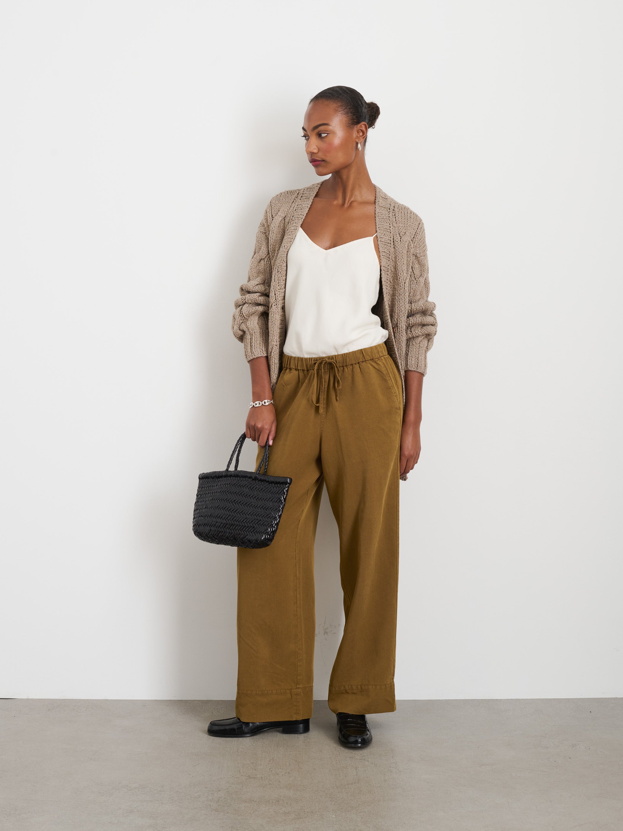 Riley Pant in Drapey Twill