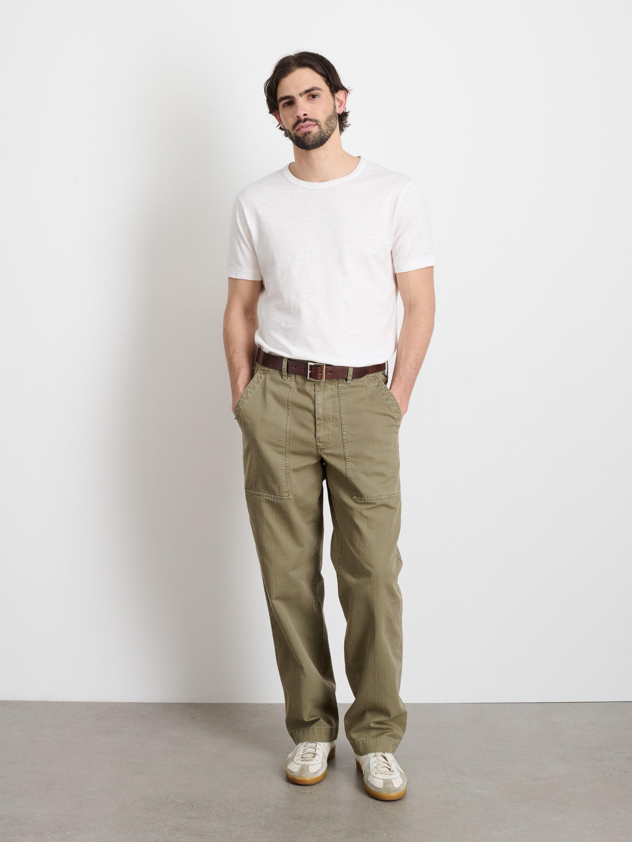 Field Pant in Herringbone