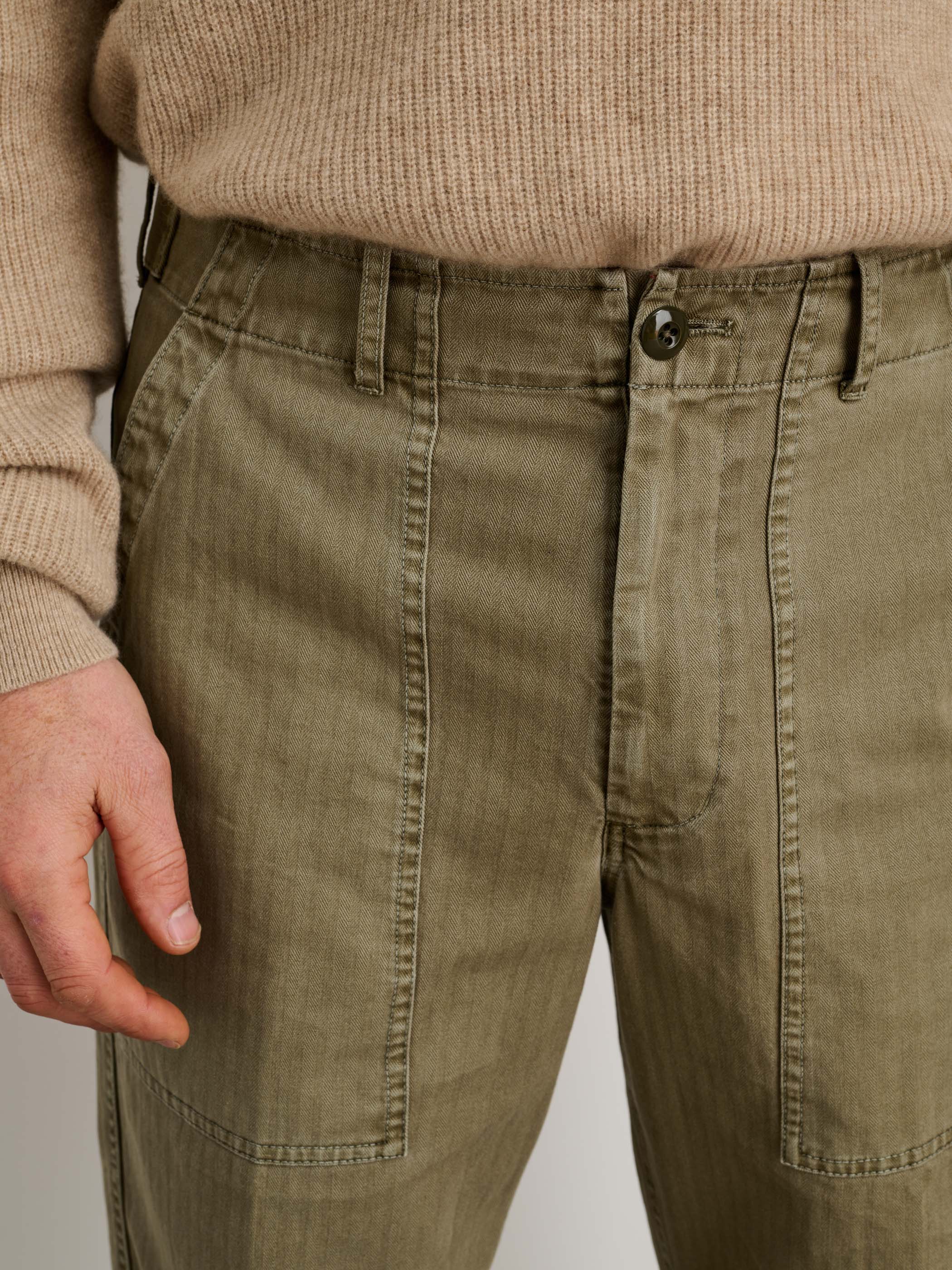 Field Pant in Herringbone