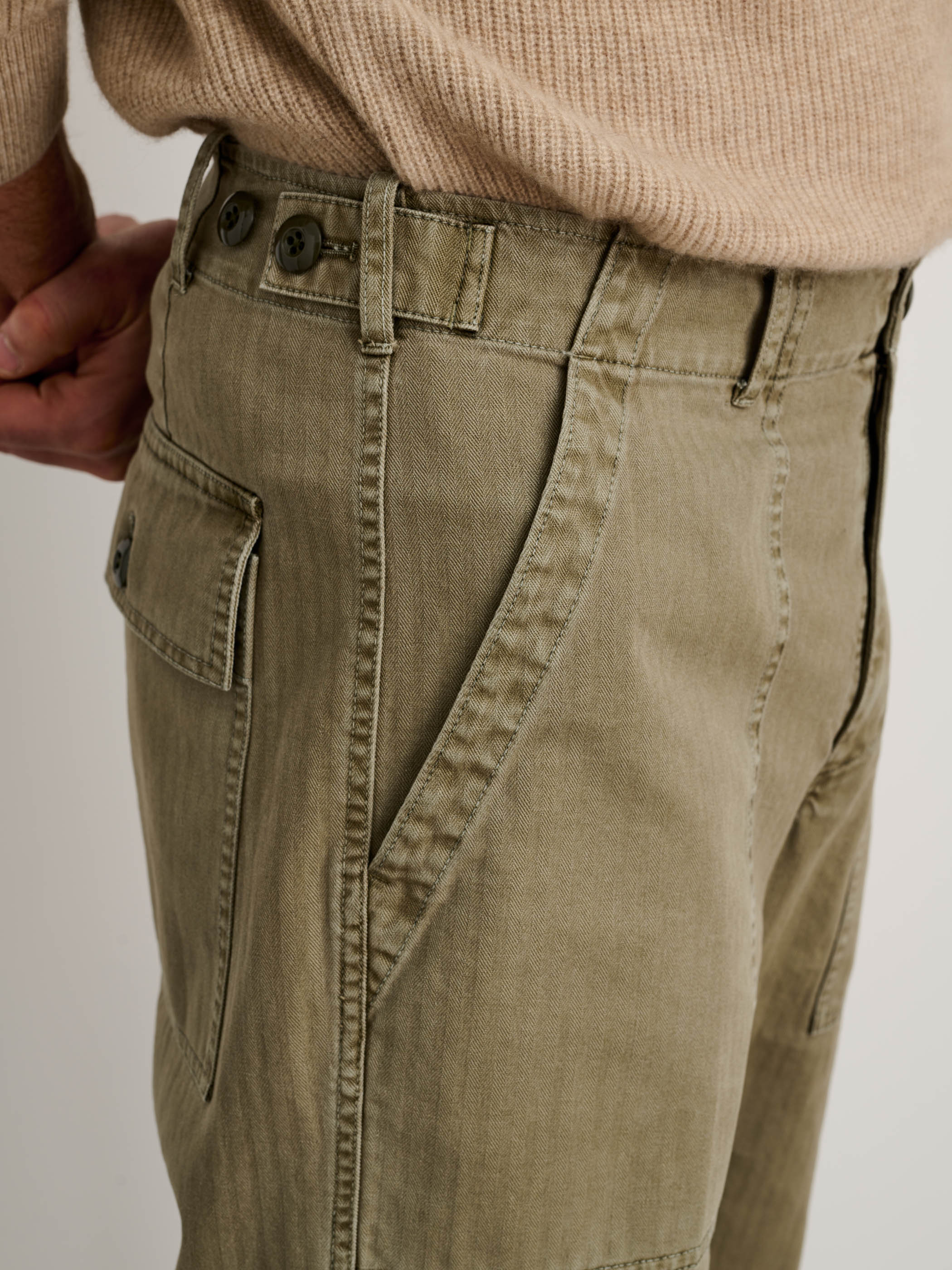 Field Pant in Herringbone