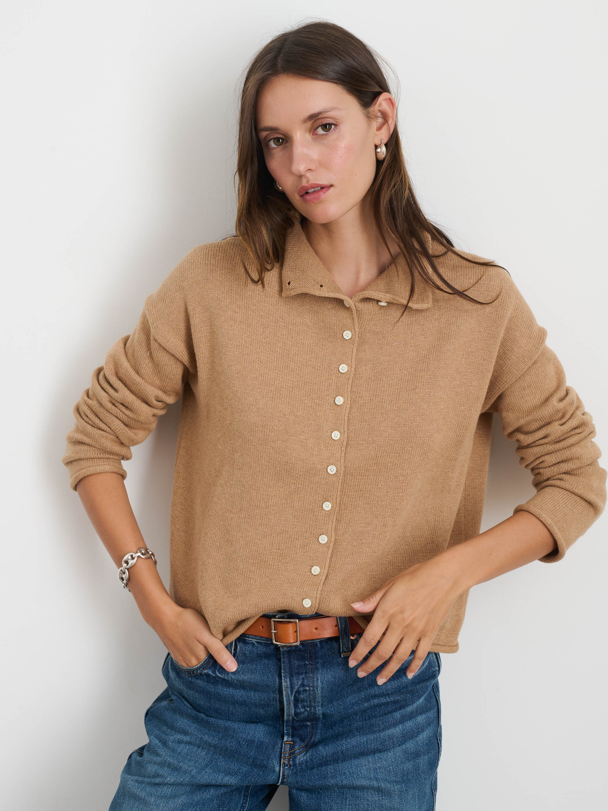 Taylor Cardigan in Cotton Cashmere