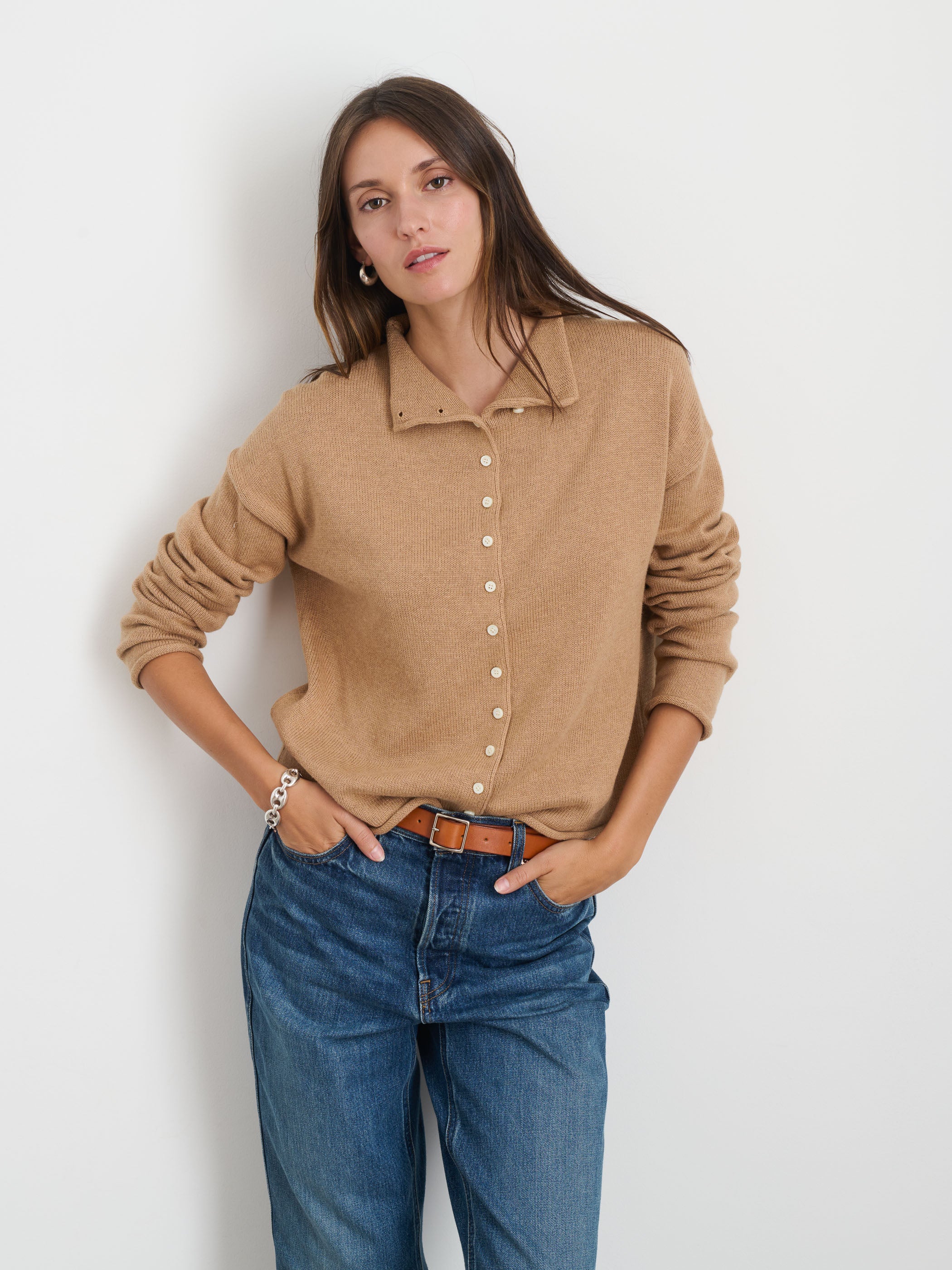 Taylor Cardigan in Cotton Cashmere