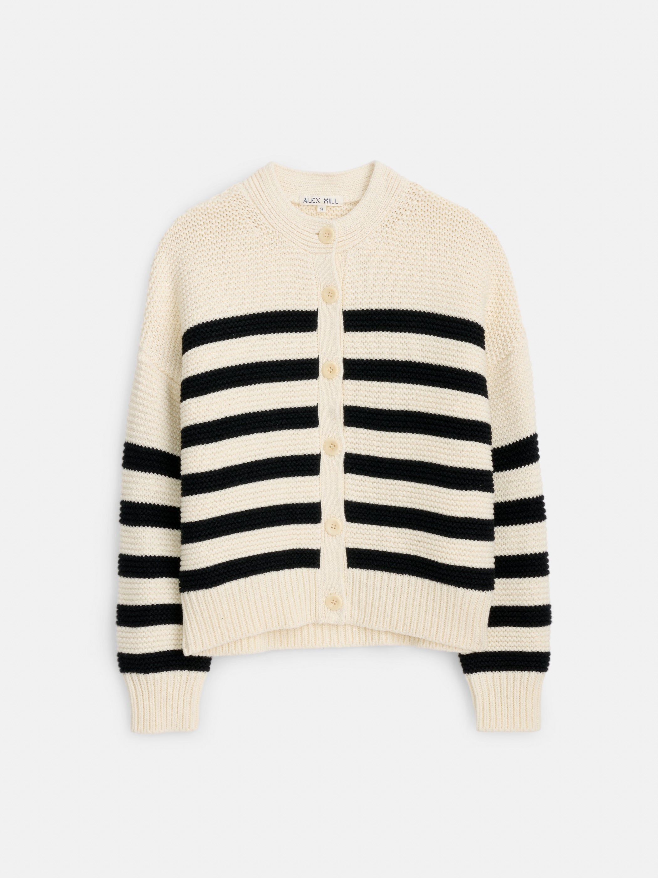 Nico Striped Cardigan in Cotton