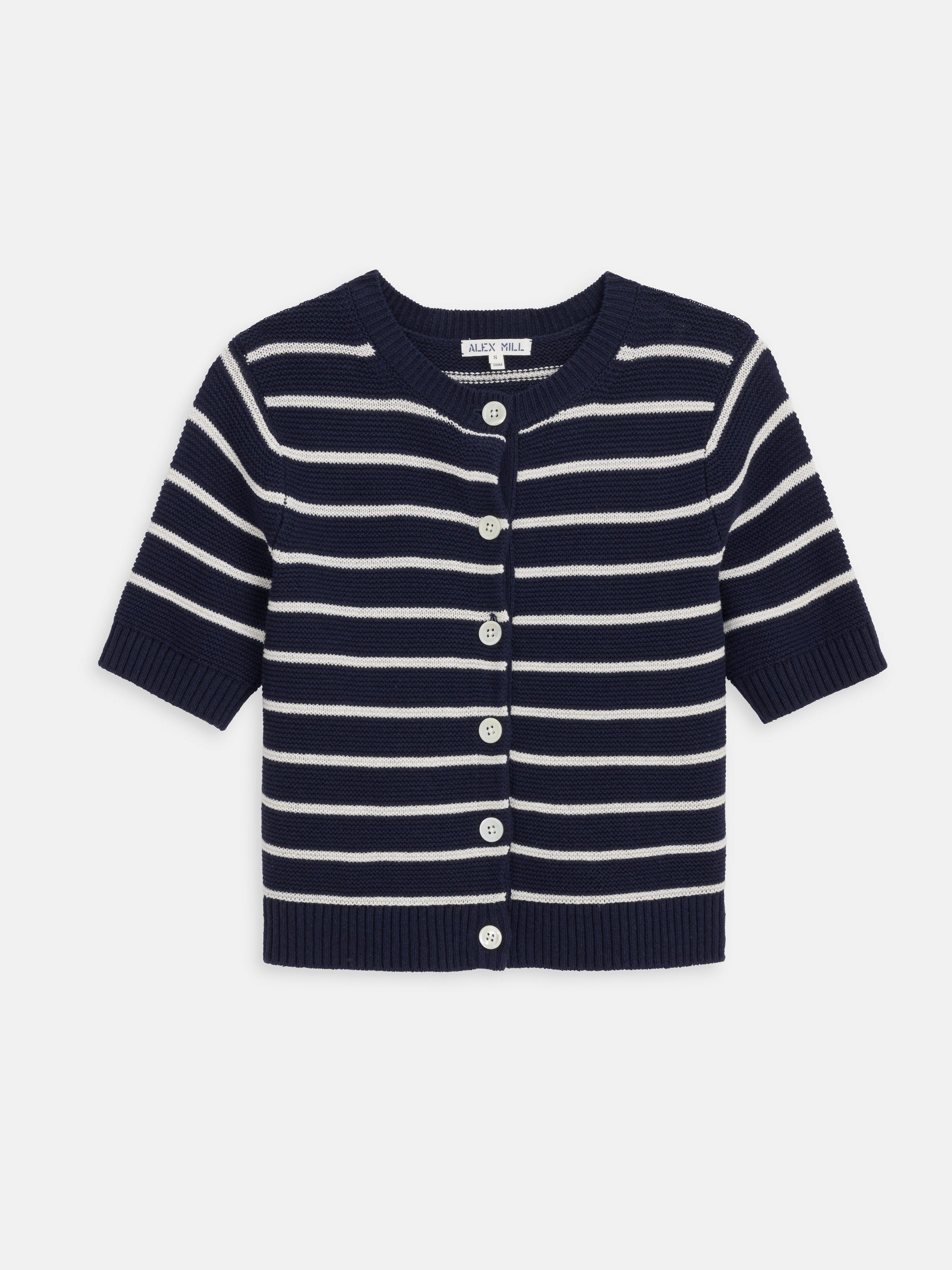 Elle Striped Sweater in Cotton Linen