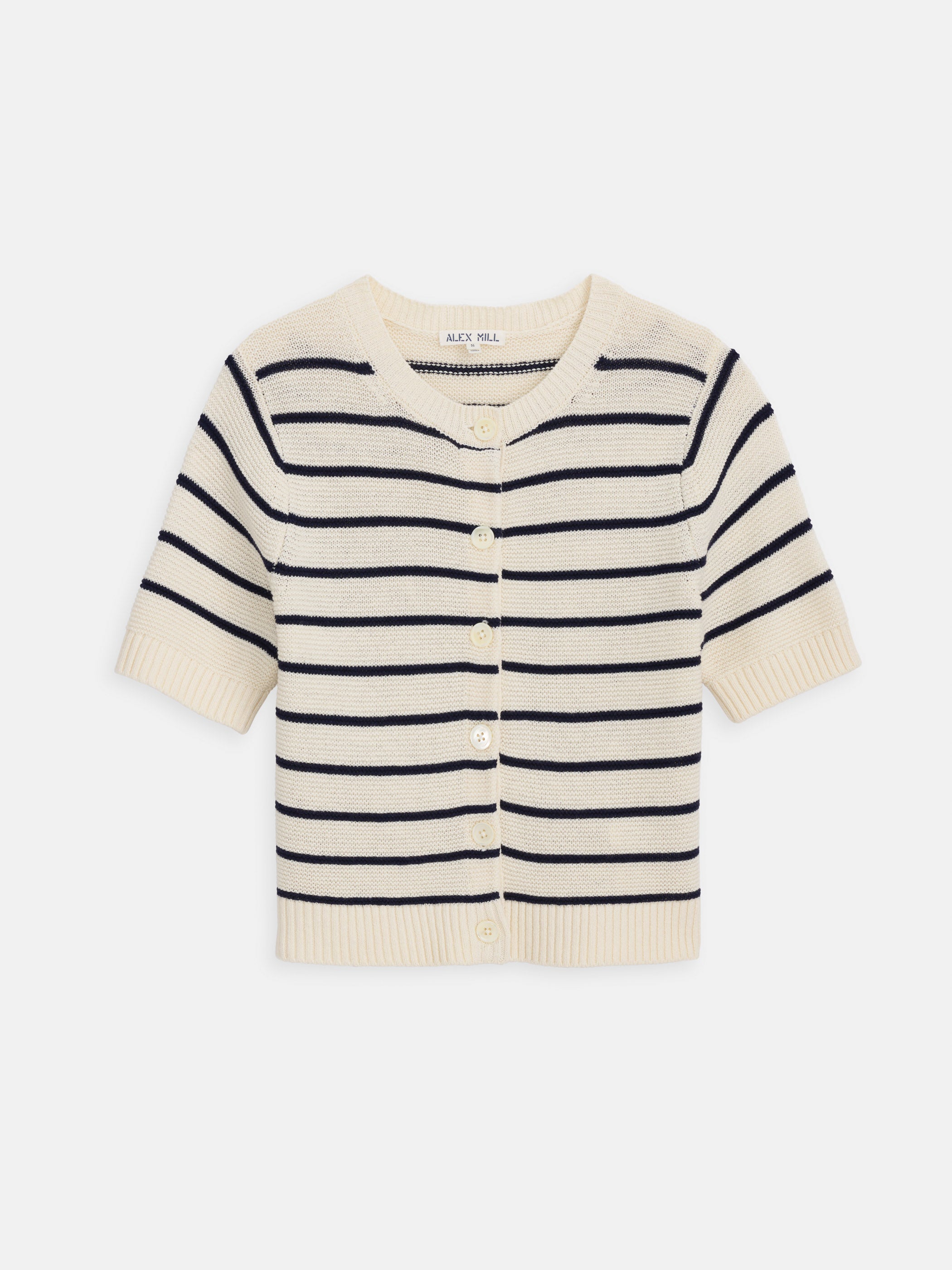 Elle Striped Sweater in Cotton Linen