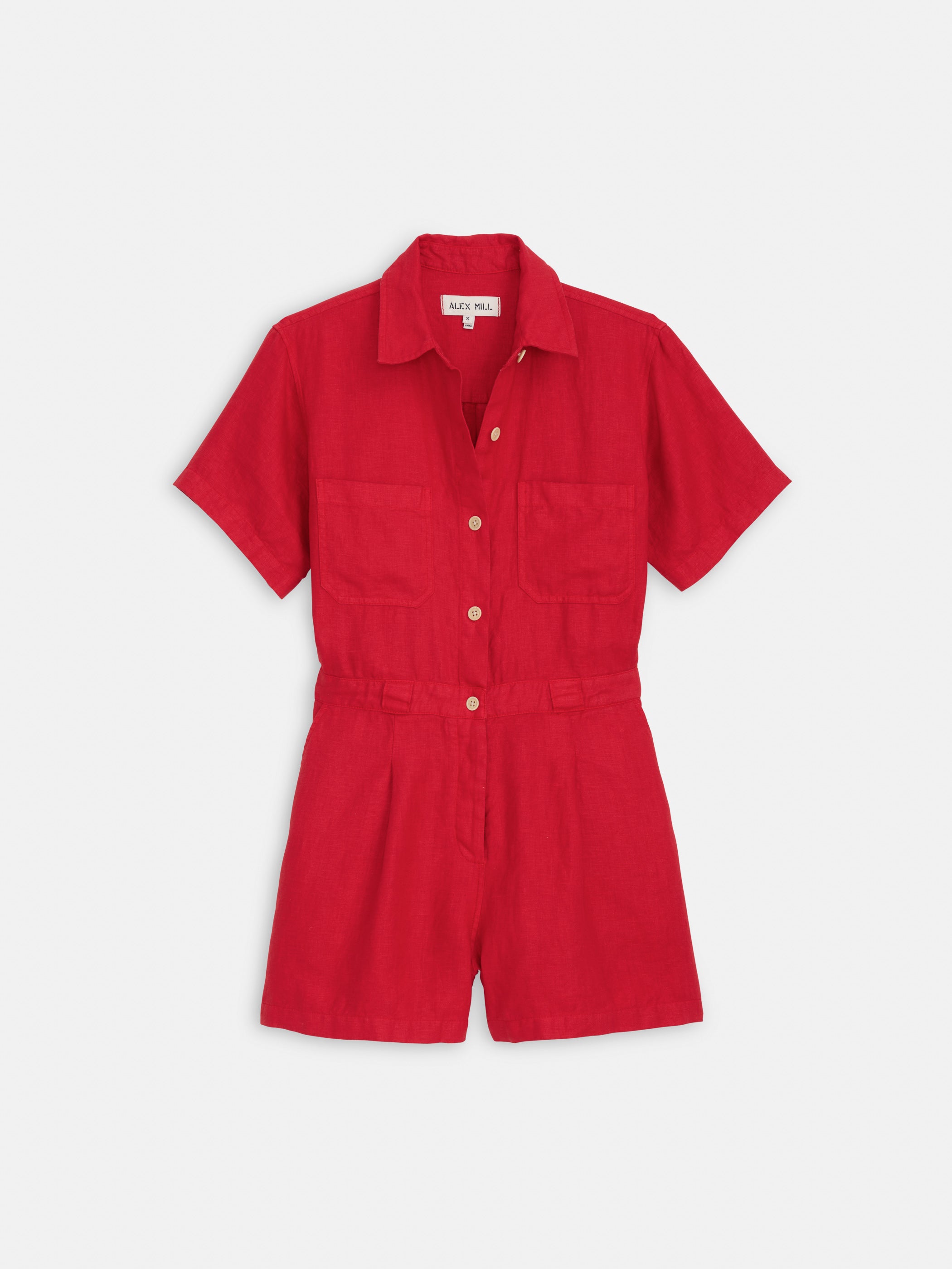 Cassi Romper In Linen