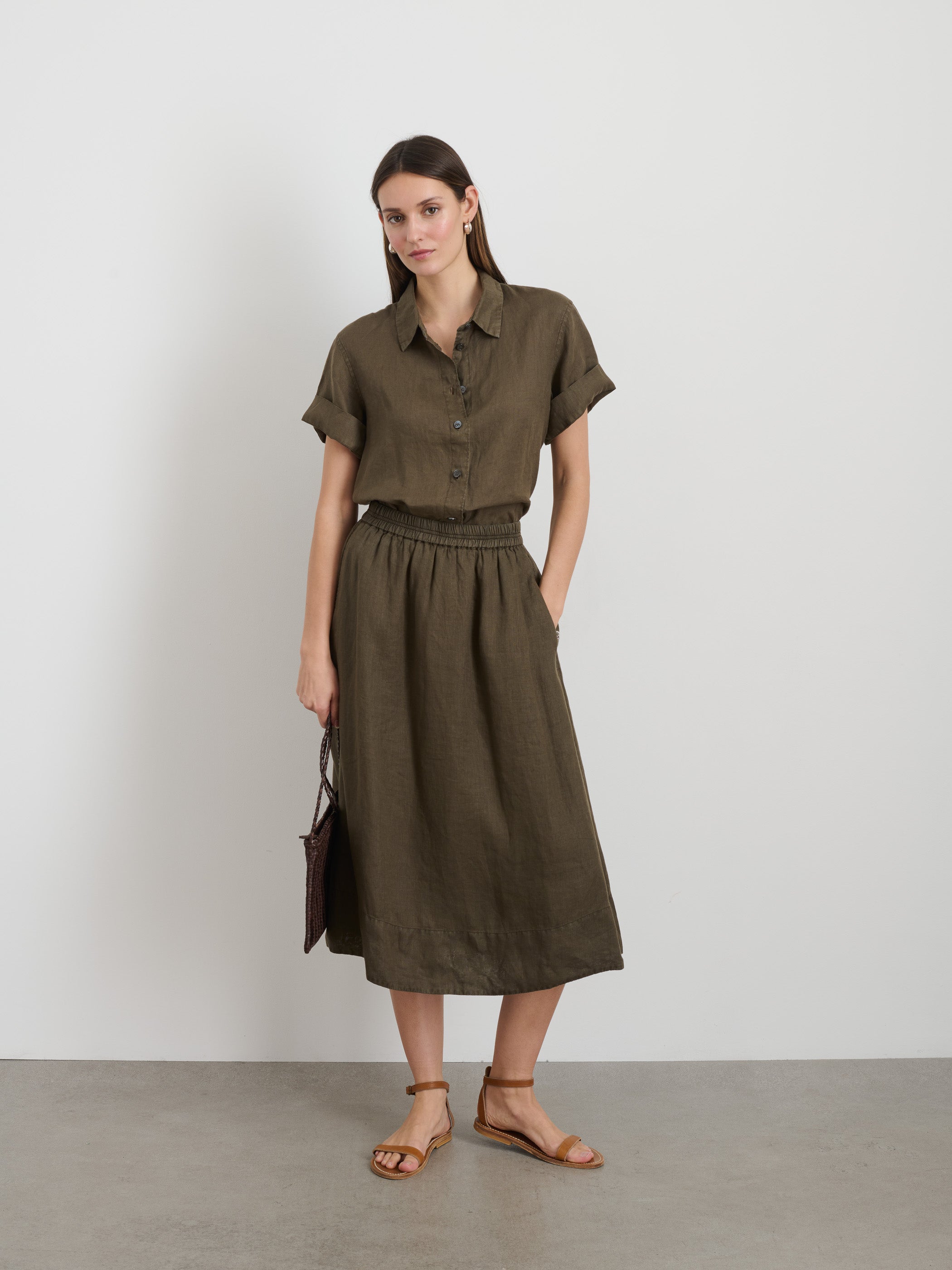 Maddie Skirt in Linen