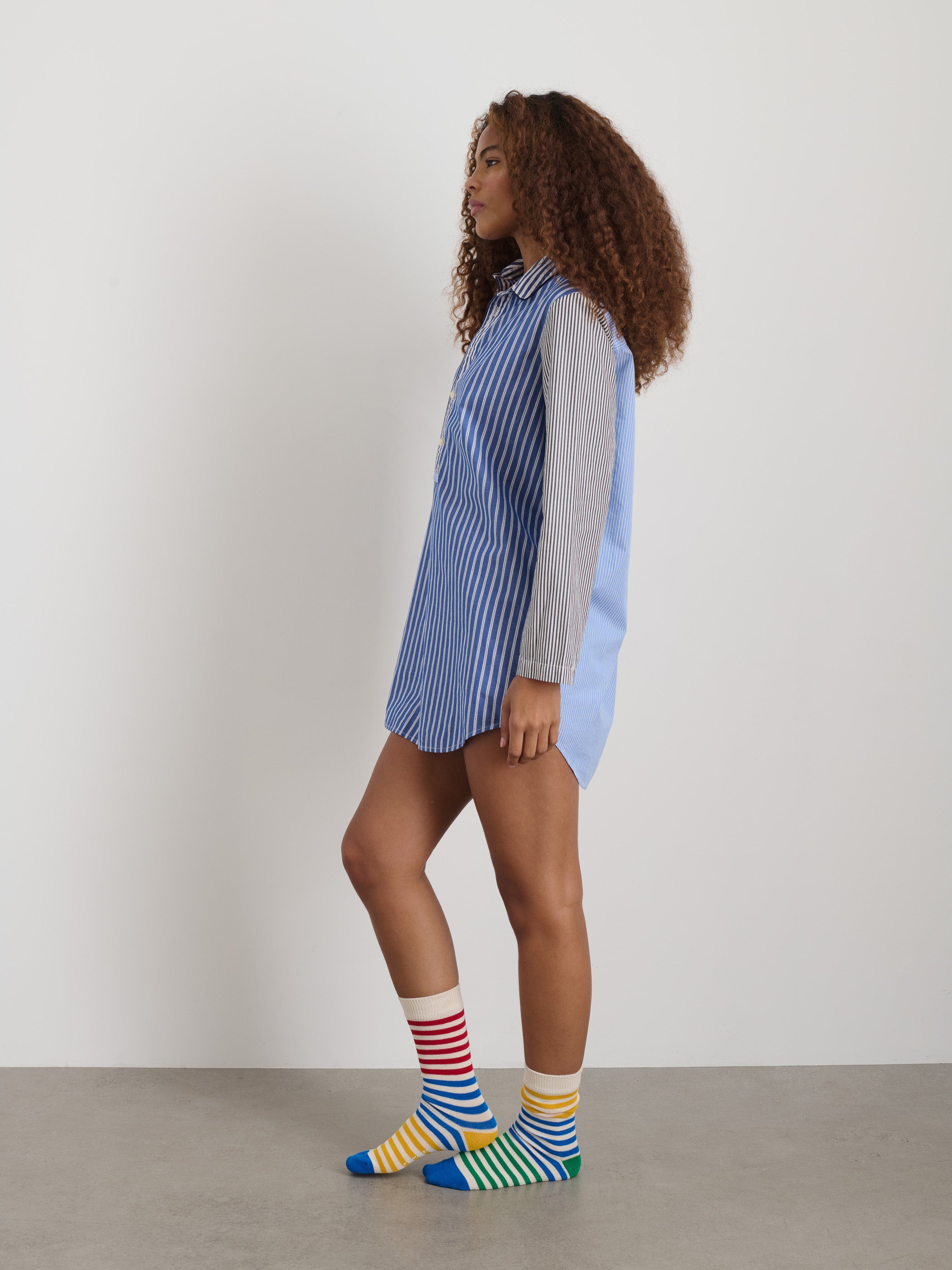 P'Jimmies Night Shirt in Stripe
