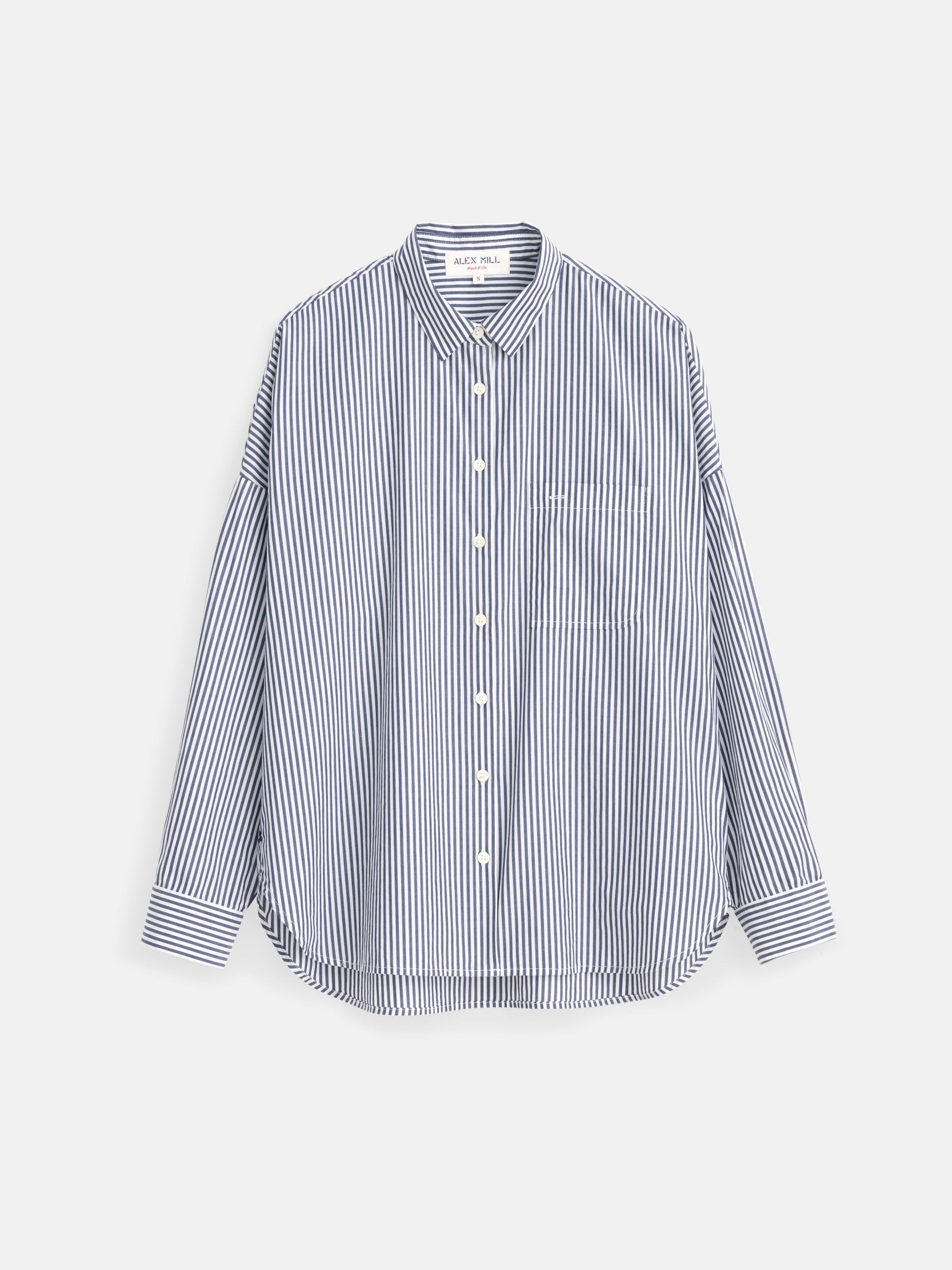 Jo Shirt in Striped Cotton Poplin